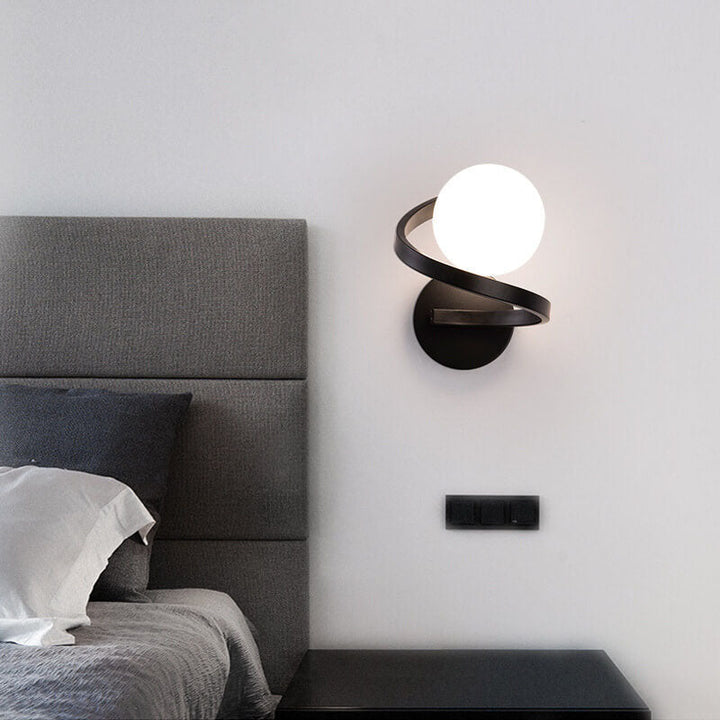 Moderne Schwarze Wandleuchte aus Eisen – Minimalistische LED Wandlampe für Stilvolle Beleuchtung-1