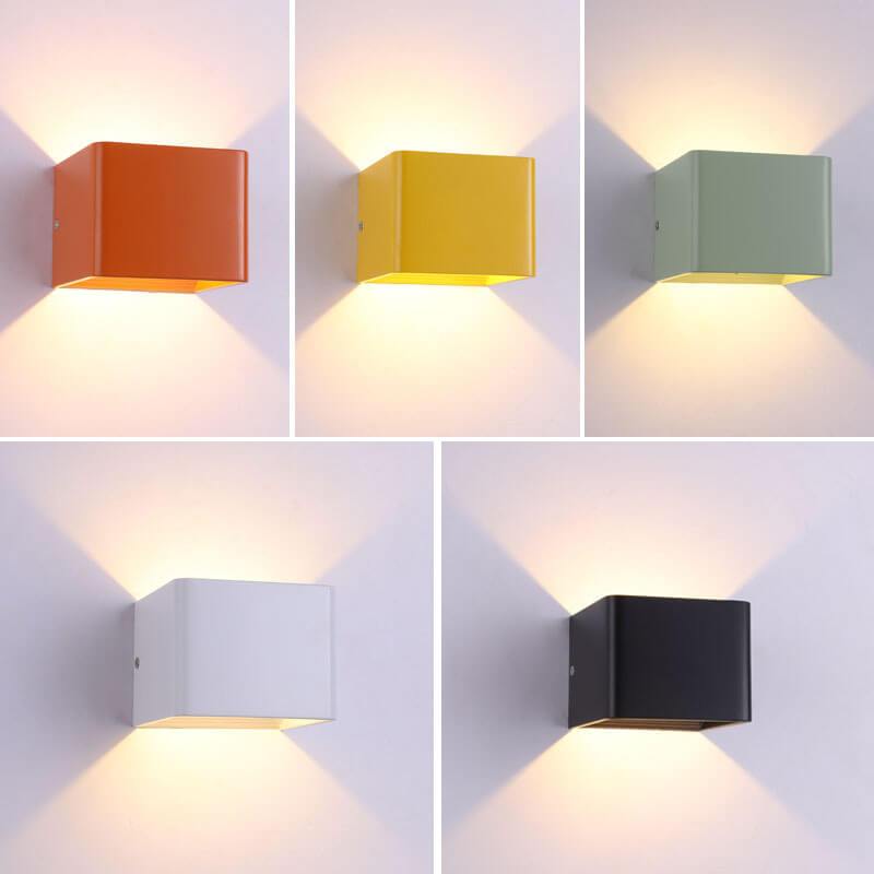 LuxorLight - Elegante quadratische LED-Wandleuchten aus Aluminium