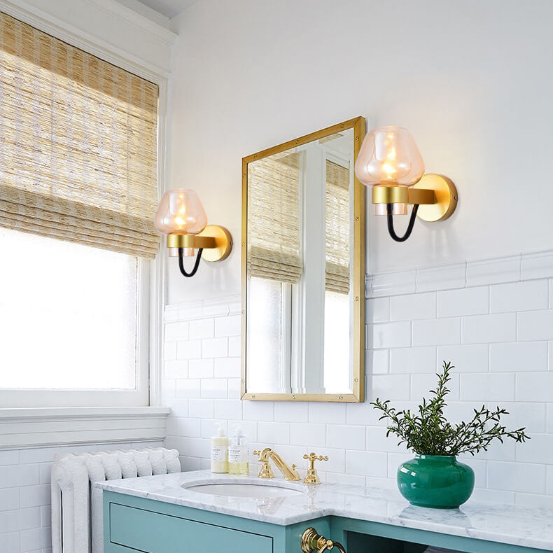 Variant image for Stilvolle Wandleuchte aus Glas mit Becherform – Elegante Wandlampe für modernes Interieur, warmes Licht, einfach zu montieren-3