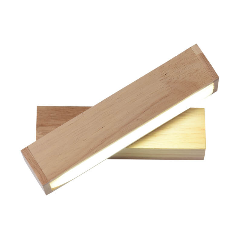 EcoWood - Schwenkbare LED-Wandleuchte aus Holz mit modernem Design