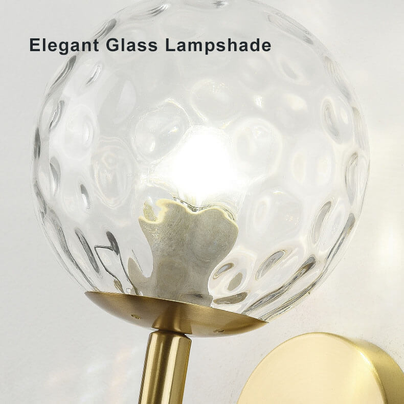 GloedBol – Stilvolle Wandlampe aus Glas mit Kugelarm für gemütliches Lichtambiente