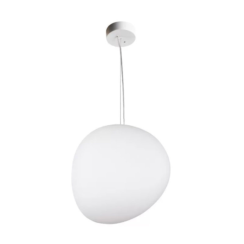 PebbleLumi - Elegante Pendelleuchte aus Cremeglas für Moderne Wohnräume