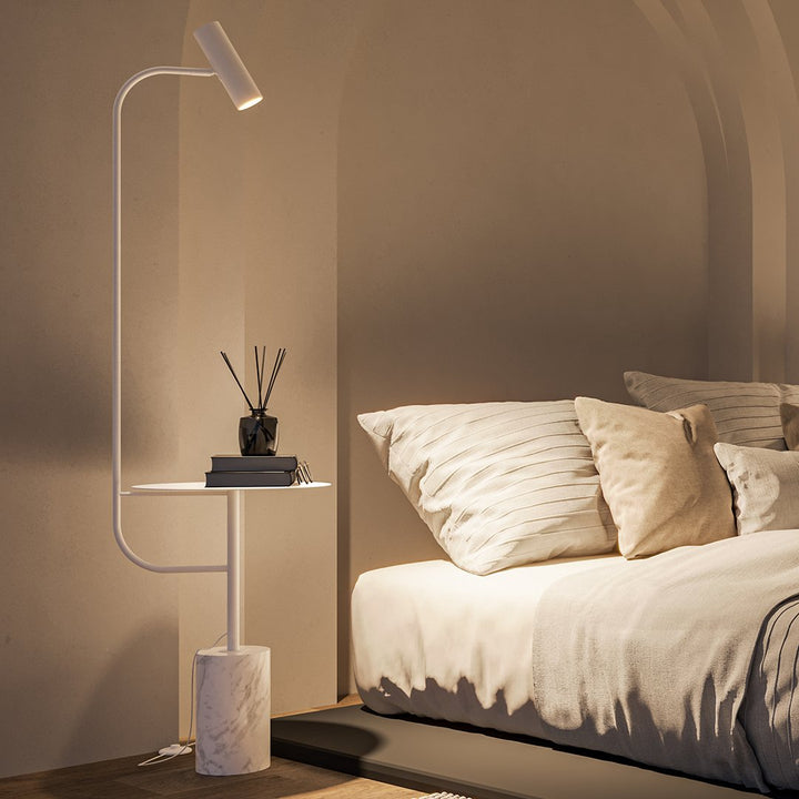 Variant image for Elegante Stehlampe mit Marmordesign und Warmem LED-Licht für Wohnzimmer - Vielseitige Stehleuchte in Gold-2