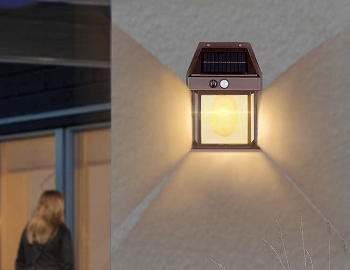 LumiSolar – Solarbetriebene Wolfram-Lampe für stilvolle Außenbeleuchtung