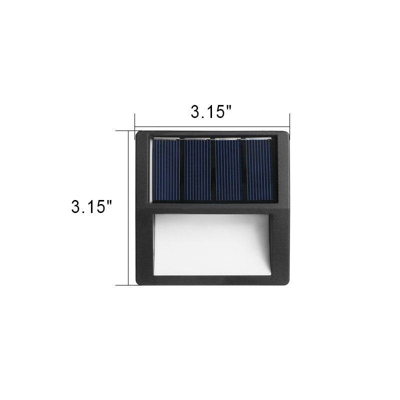 EcoBright - Solarbetriebene, wasserdichte LED-Terrassenlampen für stilvolle Außenbereiche in rund und quadratisch