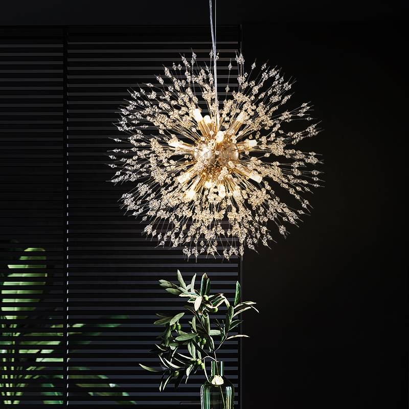 Elegante Lili Design LED-Hängelampen mit Weiß-Goldenem Metallrahmen