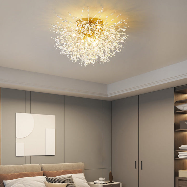 Elegante Lili Design LED-Hängelampen mit Weiß-Goldenem Metallrahmen