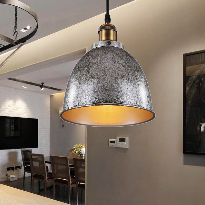 Schmiedeeisen Pendelleuchte im Industrial Design für Esstisch – Hängelampe Schwarz mit Warmem Licht-3