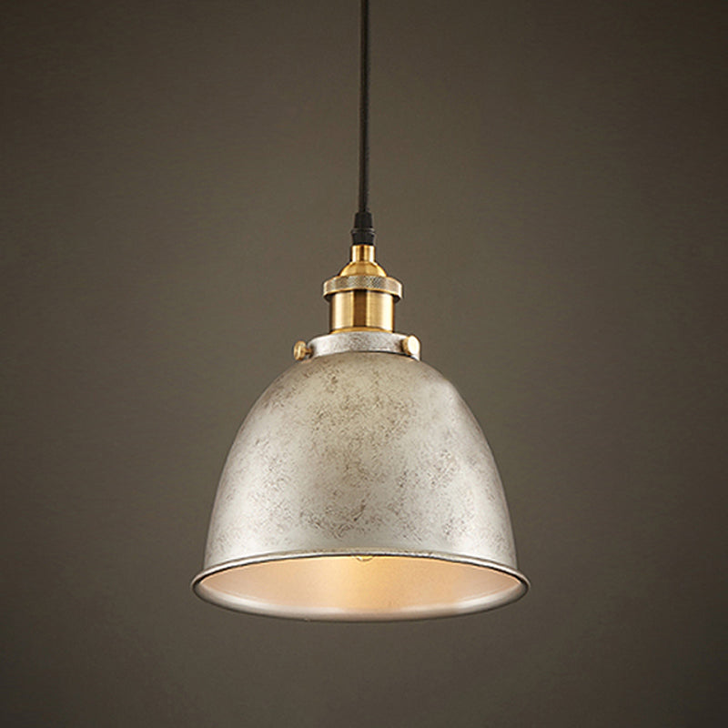 DomeLight - Schmiedeeiserne Hängelampe mit Vintage-Charme im Industriestil