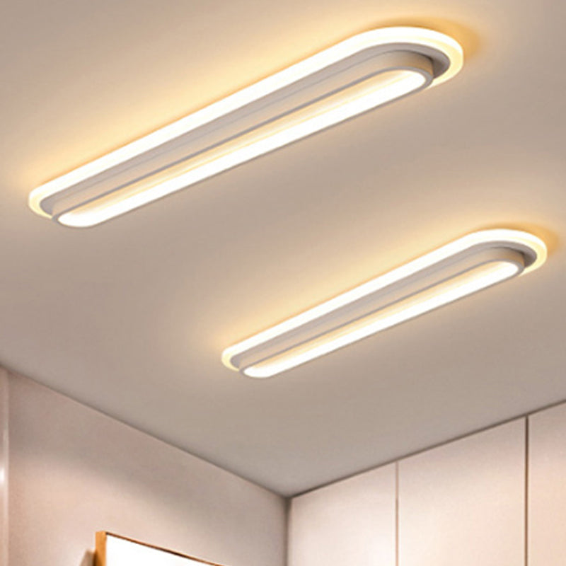 Ellipse Lux – Moderne LED-Deckenleuchte in Schwarz und Weiß