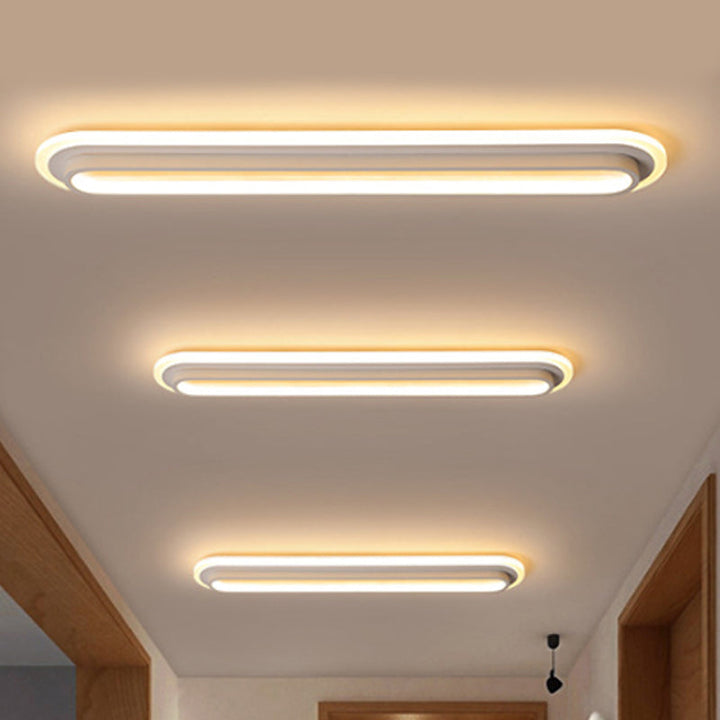 Ellipse Lux – Moderne LED-Deckenleuchte in Schwarz und Weiß