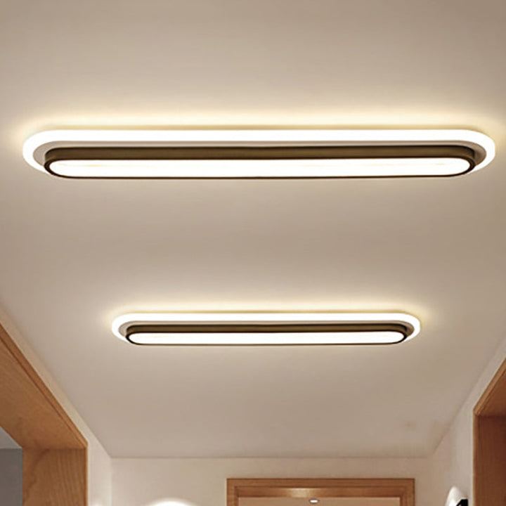 Ellipse Lux – Moderne LED-Deckenleuchte in Schwarz und Weiß