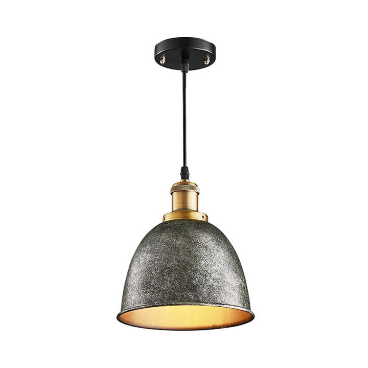 DomeLight - Schmiedeeiserne Hängelampe mit Vintage-Charme im Industriestil