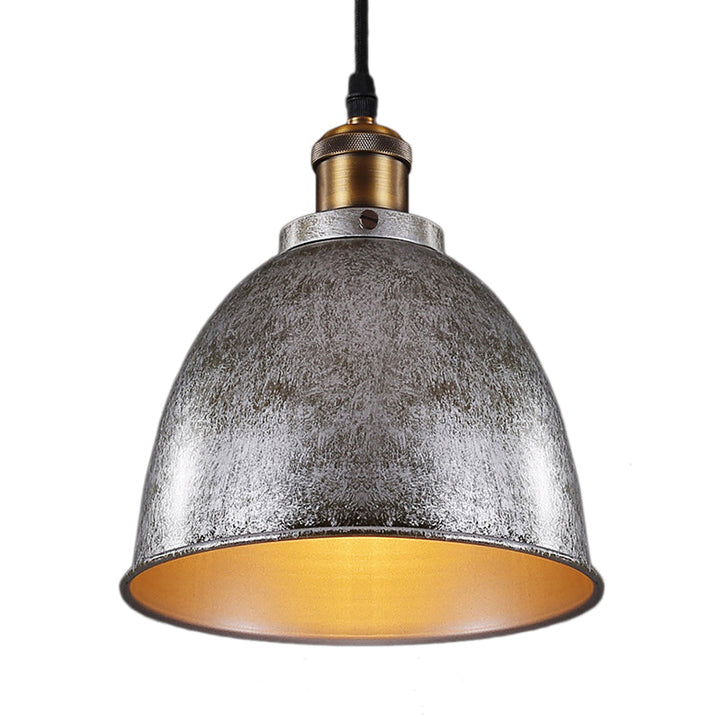 DomeLight - Schmiedeeiserne Hängelampe mit Vintage-Charme im Industriestil