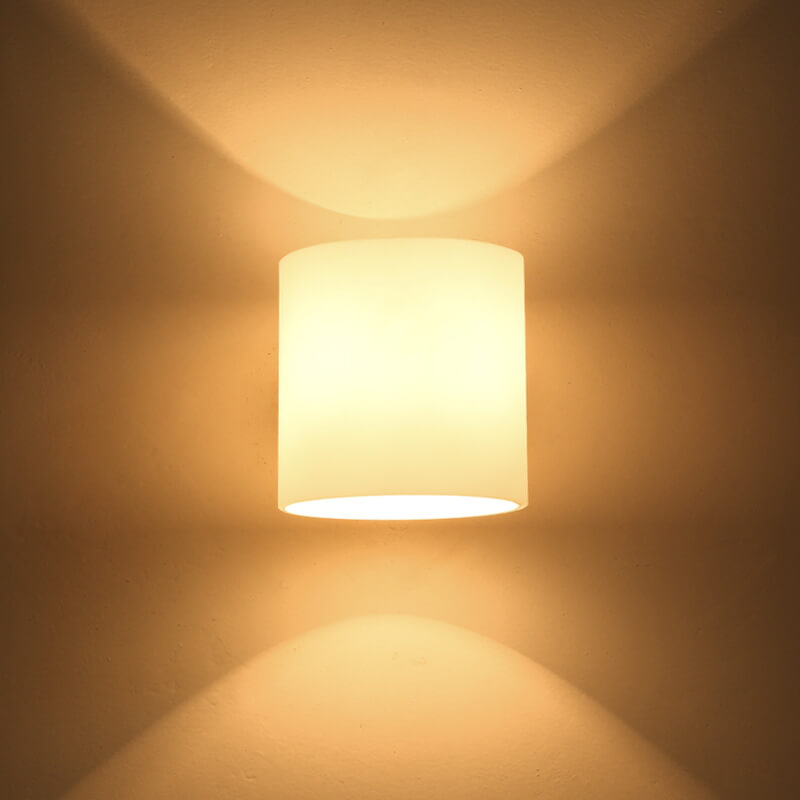 GloBrite - Elegante zylinderförmige Wandleuchte mit 1 Lichtquelle