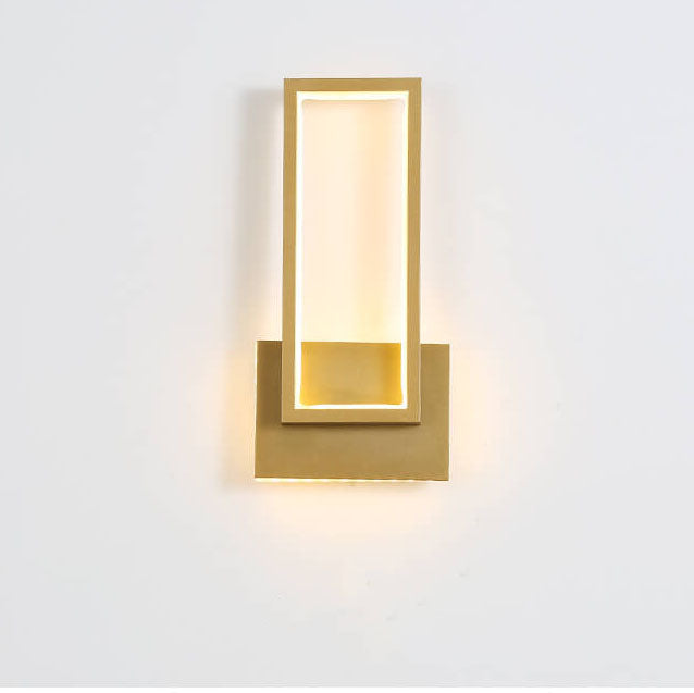 LumiDazzle - Elegante LED-Wandleuchte aus Gold mit minimalistischem Design