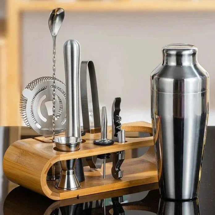 Variant image for Luxuriöses Cocktail Set - 10-teiliges Barkeeper Set aus Edelstahl mit Cocktailshaker für stilvolle Mixology-1