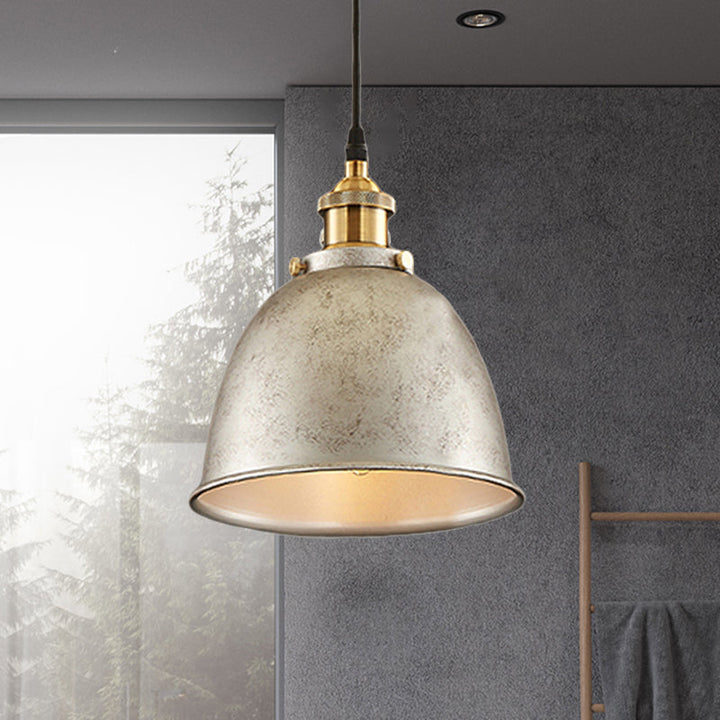 DomeLight - Schmiedeeiserne Hängelampe mit Vintage-Charme im Industriestil