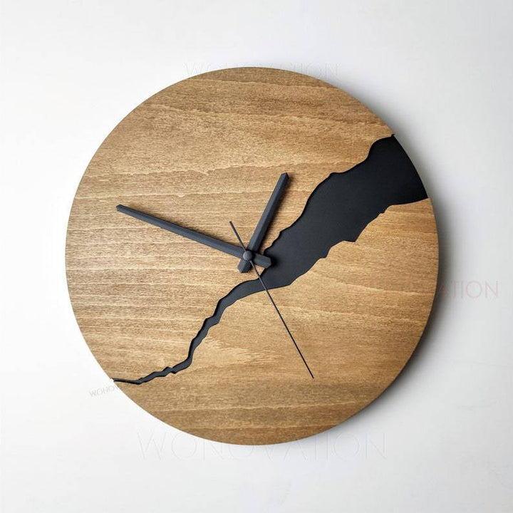 Luxuriöse Holz-Wanduhr Modern 30 cm mit Leiser Mechanik - Stilvolle Küchenuhr für Wohnzimmer und Büro-5