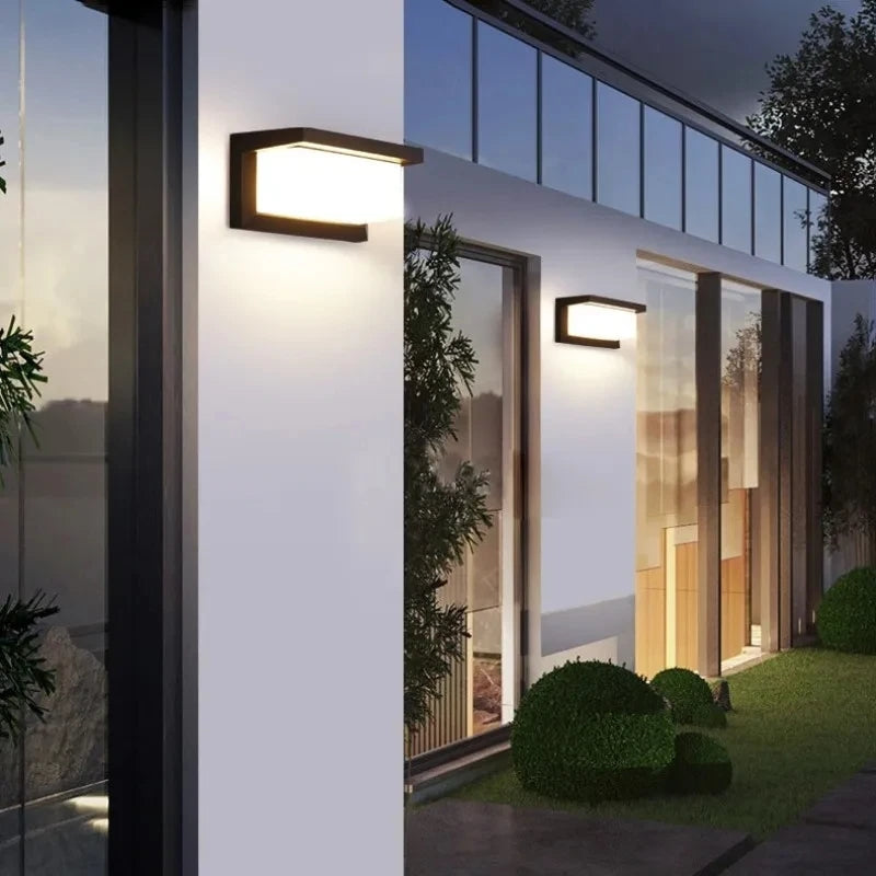 Variant image for Moderne LED-Wandlampe mit Bewegungssensor, Wasserdichtes Design, Innen- und Außenbereich, 16W, ABS-Material, Kaltes und Warmes Weiß-1