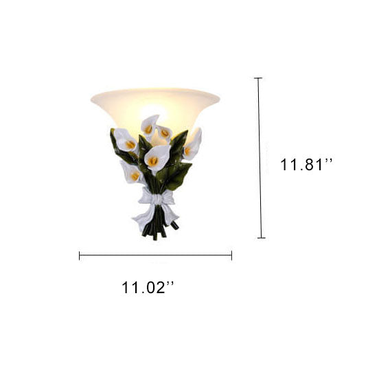 FloraLicht - Wandlampe mit Blumenstrauch-Design und LED-Beleuchtung