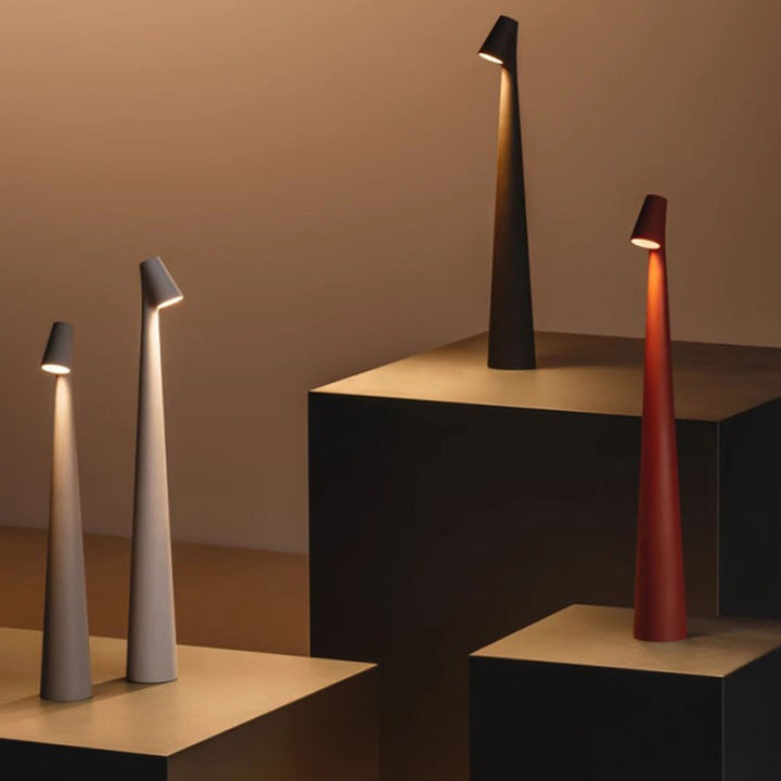Variant image for Minimalistische Kabellose LED Tischlampe - Dimmbar, Aluminium, Perfekt für Lesen und Dinner, USB Aufladung, 35 cm oder 45 cm-6