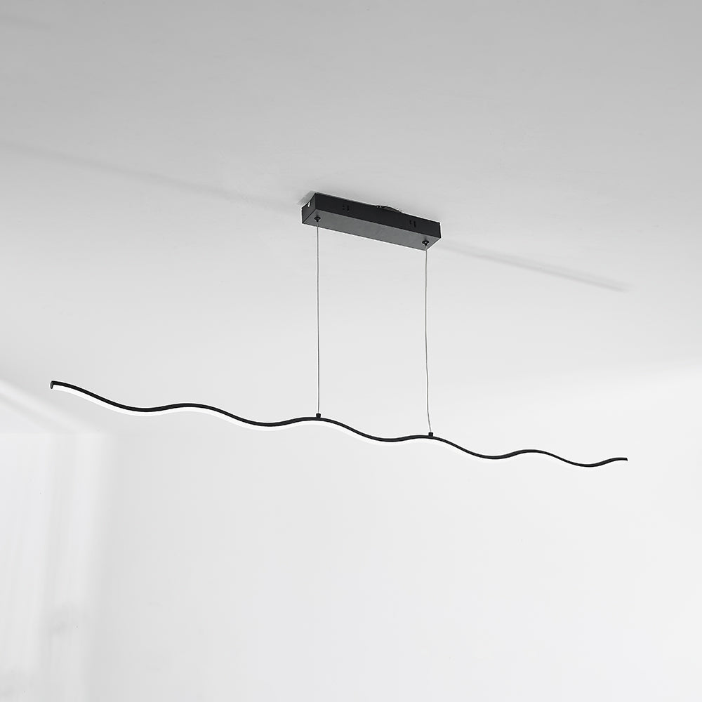 LouiseGlow - Moderne LED-Hängeleuchte in stilvollem Schwarz-Weiß Design