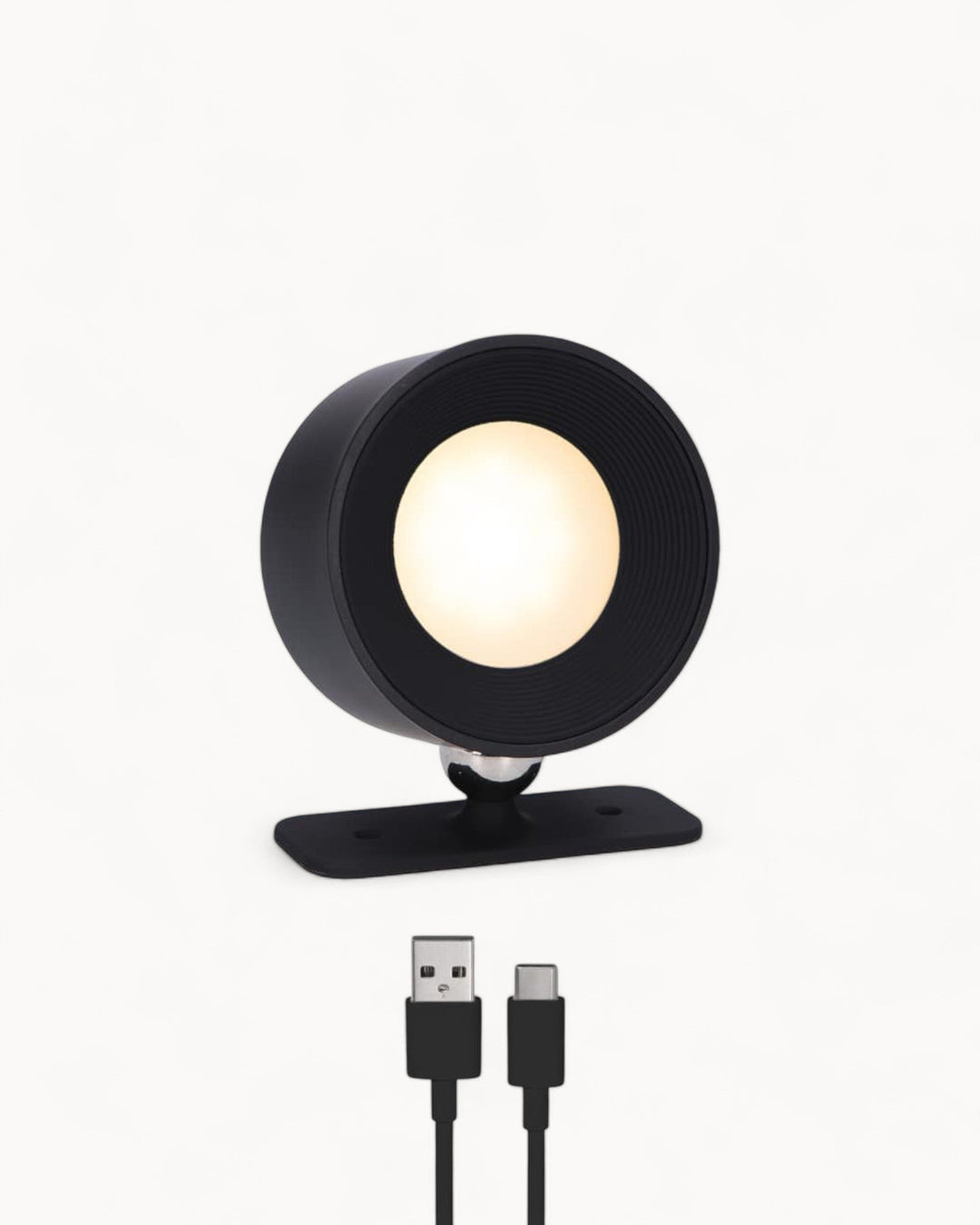 Kabellose LED Wandleuchte Innen mit 360° Design und USB-Ladestation - Energieeffiziente Wandlampe in Weiß-2