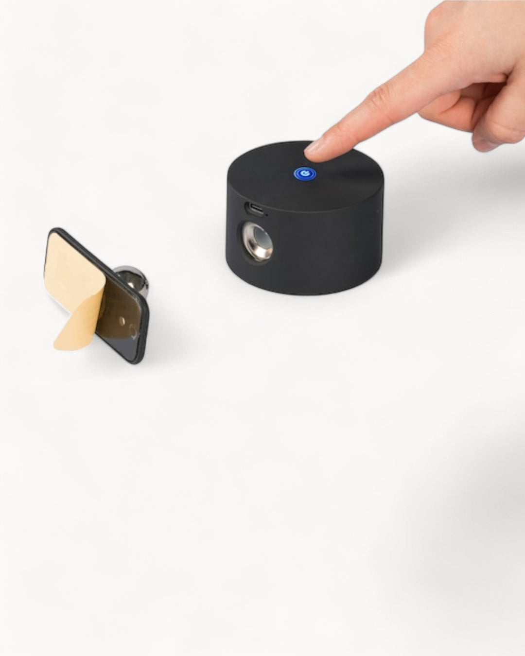 Kabellose LED Wandleuchte Innen mit 360° Design und USB-Ladestation - Energieeffiziente Wandlampe in Weiß-3
