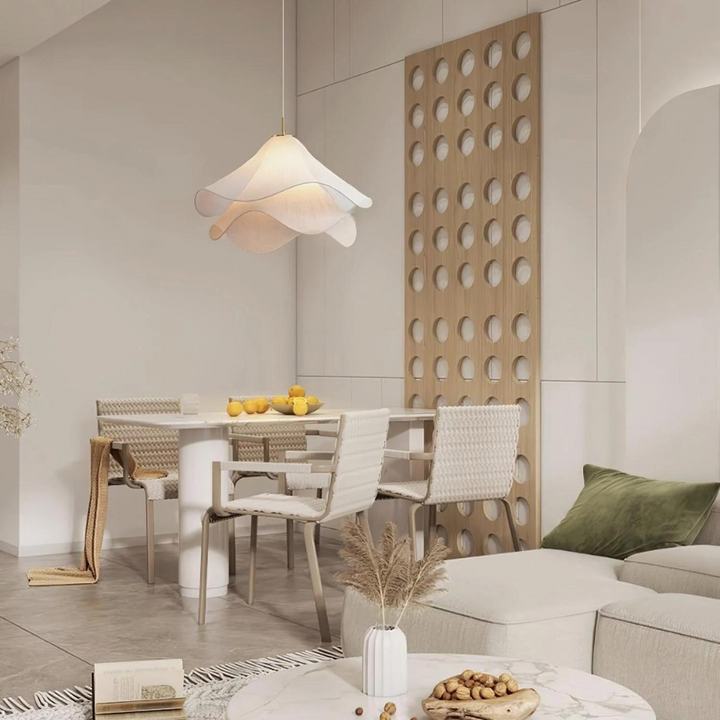 Boho Chic Deckenleuchte mit Dimmbarer LED-Beleuchtung - Warmes Licht im Japanischen Stil 4