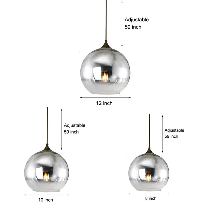 LichtMeister – Moderne Glaskugel-Pendelleuchte mit LED