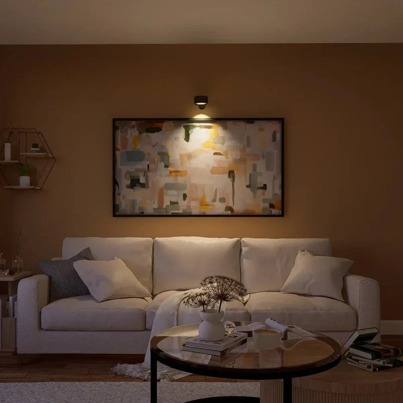 Kabellose LED Wandleuchte mit 360° Drehung und Dimmer – Modernes Design für Innenräume-6