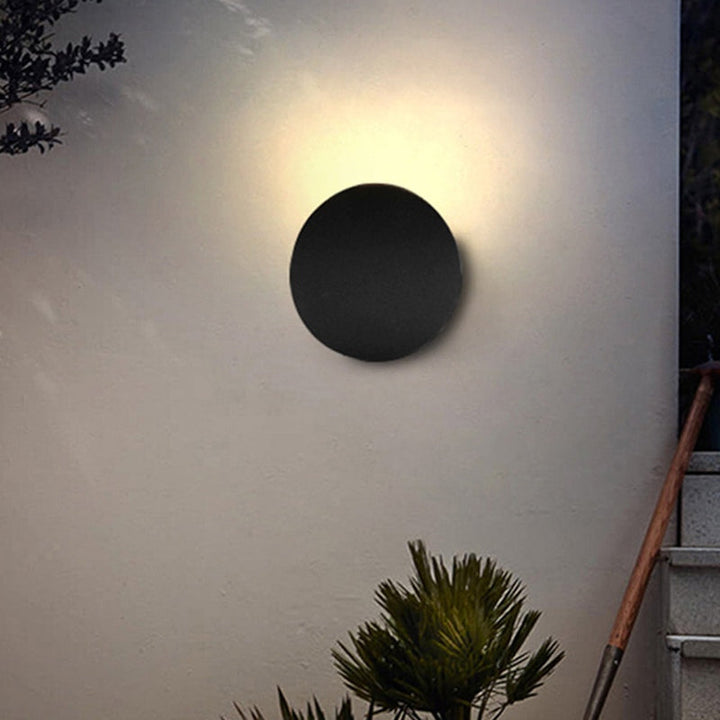 Wetterfeste LED-Außenwandleuchte im Kieselstein-Design – Elegante Außenwandlampe für Terrasse und Balkon, IP65, Warmweiß-6
