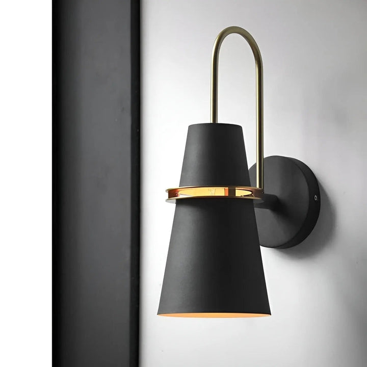 Wasserfeste Wandlampe im Horn Design - Elegante LED Wandleuchte für Innenräume, Metall, 20x37 cm-3