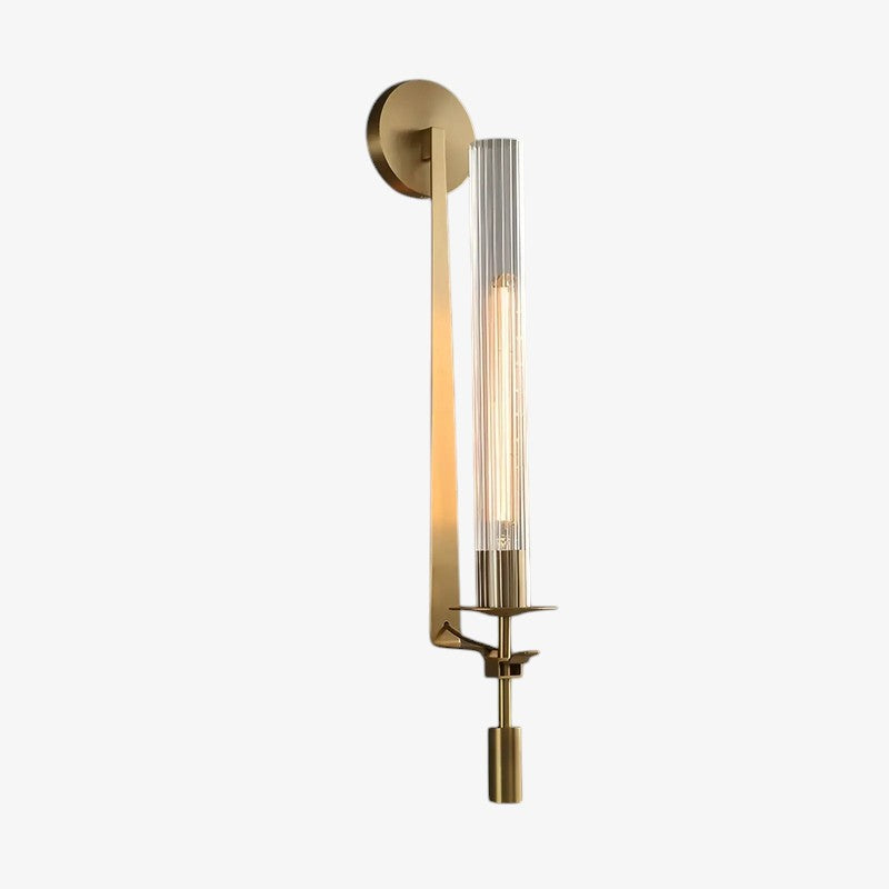 Retro LED Wandleuchte in Gold - Energieeffiziente Wandlampe für Elegante Räume, Vintage Design, Einladende Beleuchtung-2