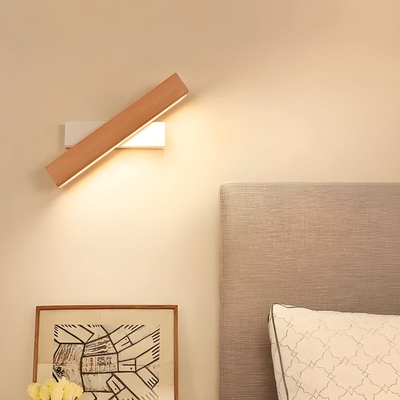 Verstellbare LED-Wandleuchte Schwarz im Nordic Stil aus Holz – Flexibel und Energieeffizient für Innenräume-6