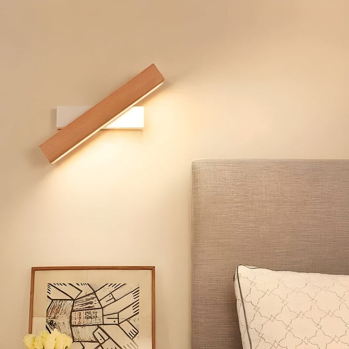 Verstellbare LED-Wandleuchte Schwarz im Nordic Stil aus Holz – Flexibel und Energieeffizient für Innenräume-6