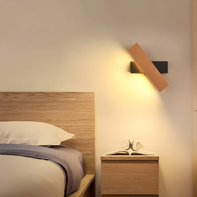 Verstellbare LED-Wandleuchte Schwarz im Nordic Stil aus Holz – Flexibel und Energieeffizient für Innenräume-4