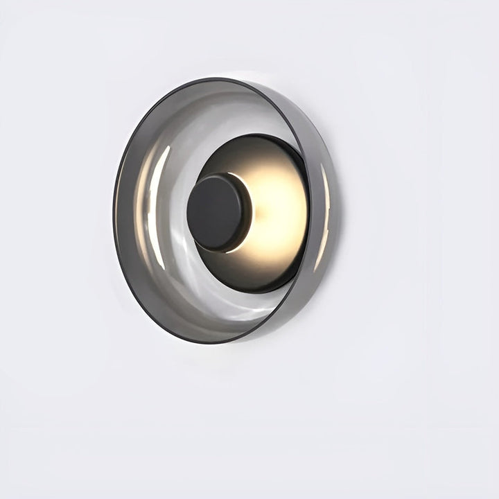 Variant image for Elegante LED-Wandlampe aus Metall im Skandinavischen Design - Gold und Rauchgrau, Wandleuchte für Wohnzimmer und Flur-2