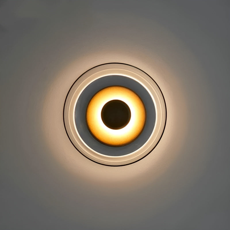Elegante LED-Wandlampe aus Metall im Skandinavischen Design - Gold und Rauchgrau, Wandleuchte für Wohnzimmer und Flur-2