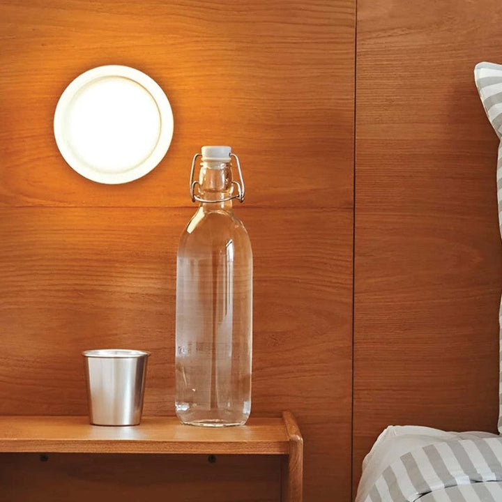 Moderne LED Wandleuchte Dimple - Energieeffiziente Wandlampe für Wohnzimmer und Flure, Ø13,5 cm, Warmweiß 2700K-5