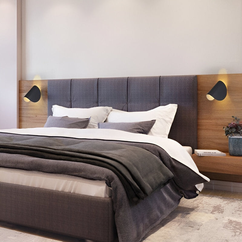 Moderne Wandleuchte Schwarz mit Drehfunktion - Dimmbar und Akku-Betriebene LED Wandlampe für Innenräume-4