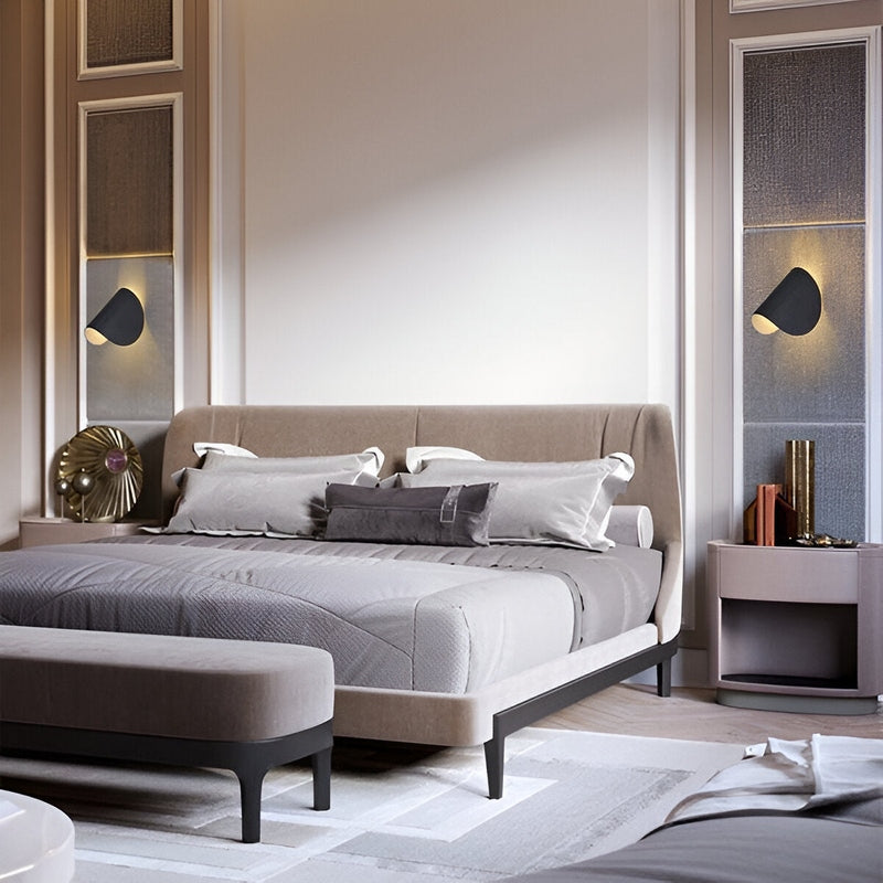 Moderne Wandleuchte Schwarz mit Drehfunktion - Dimmbar und Akku-Betriebene LED Wandlampe für Innenräume-2
