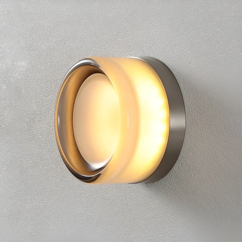 Variant image for Moderne LED Wandleuchte aus Eisen und Glas - Elegante Wandlampe für Wohnzimmer, Schlafzimmer und Flur-2