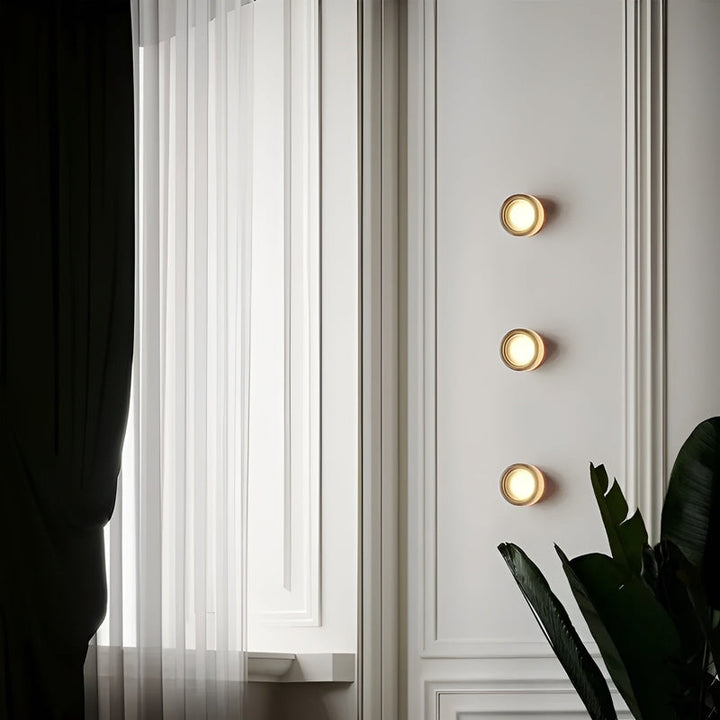 Moderne LED Wandleuchte aus Eisen und Glas - Elegante Wandlampe für Wohnzimmer, Schlafzimmer und Flur-4