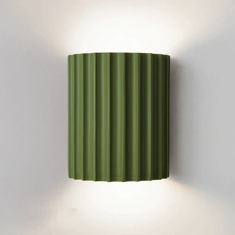 Dimmbare Wandlampe Schwarz aus Kunstharz mit LED-Beleuchtung und Schalter – Moderne Wandleuchte für Innenräume-1