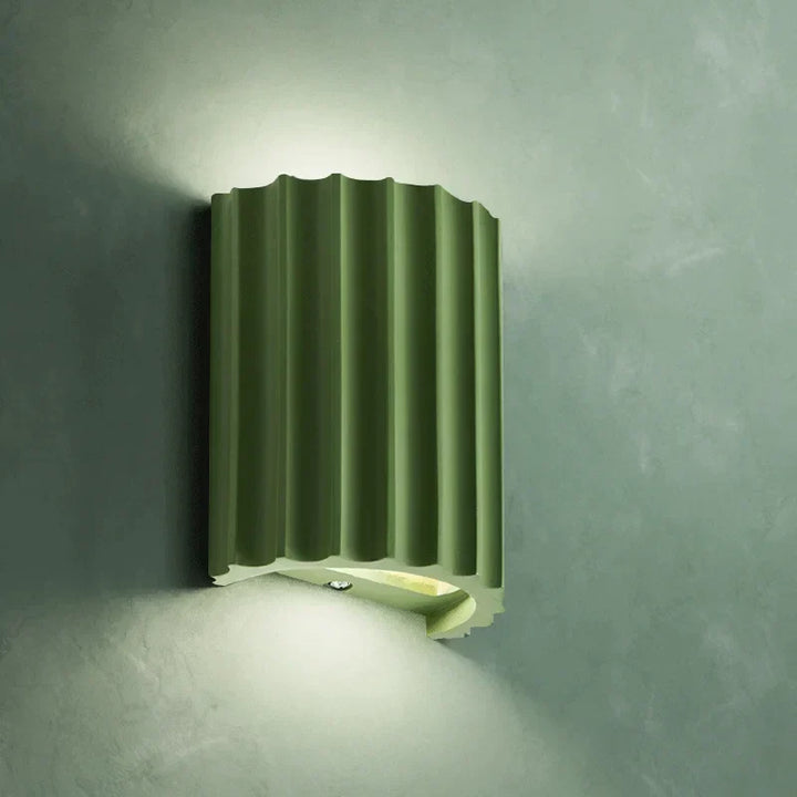 Dimmbare Wandlampe Schwarz aus Kunstharz mit LED-Beleuchtung und Schalter – Moderne Wandleuchte für Innenräume-5