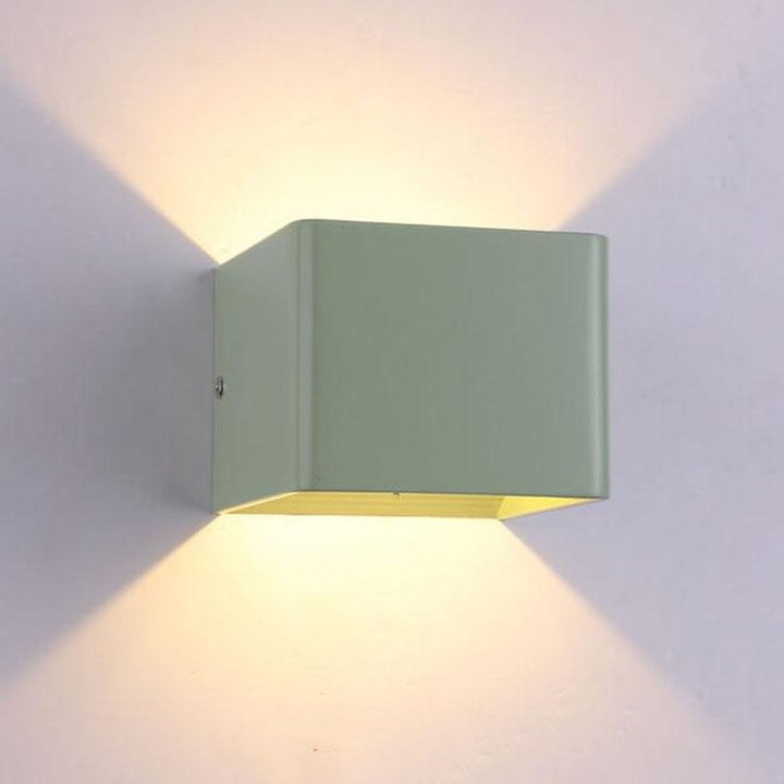 Variant image for Moderne LED-Wandleuchte in Silber, Quadratisch, 10W, 800 Lumen, Energiesparend, Ideal für Wohnzimmer und Flure, Wandlampe Innen-5