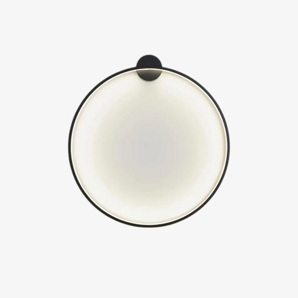 Dimmbare LED Wandleuchte Schwarz Circle Classic mit Fernbedienung - 30-80 cm, Regulierbare Lichttemperatur, Modernes Design-2