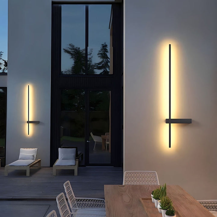 Wetterfeste Dimmable Wandleuchte Schwarz für Außenbereiche - Modern LED Wandleuchte mit IP65 Schutzklasse-5